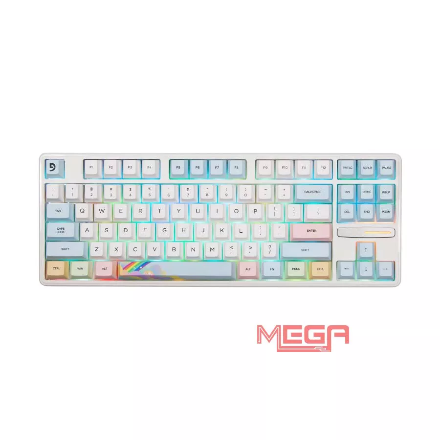 Bàn phím cơ Fuhlen H87S Sunshine White Yellow switch