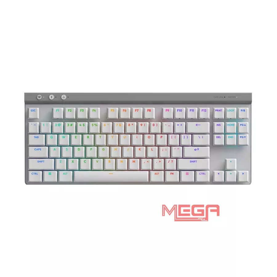 Bàn phím Logitech G515 TKL Lightspeed Wireless RGB Trắng