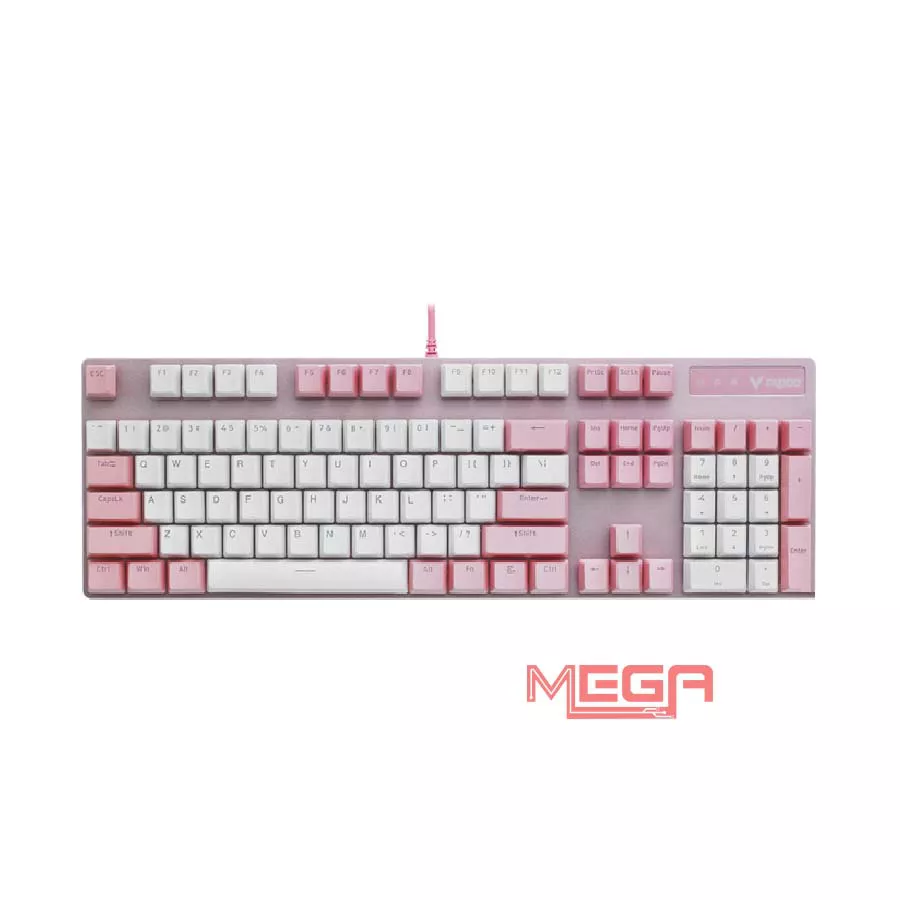 Bàn phím gaming Rapoo V500 Pro Pink White