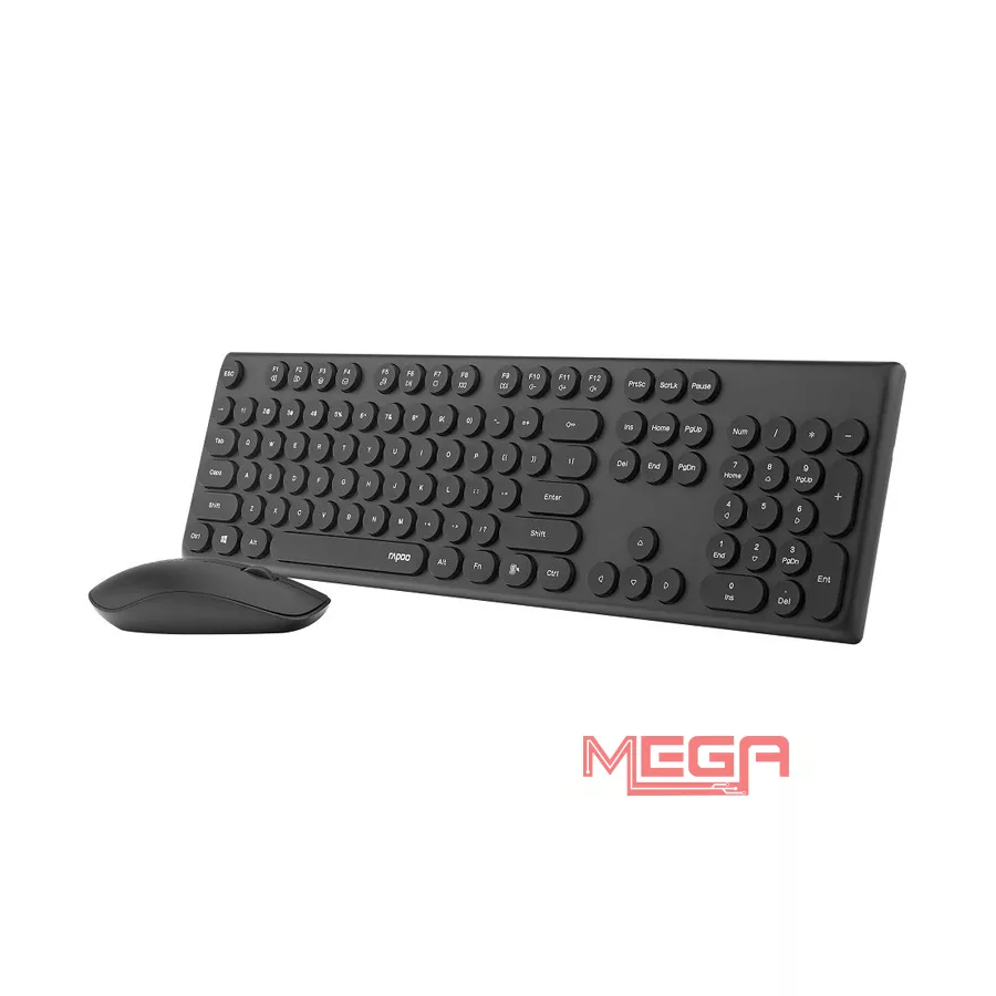 Combo Bàn phím + chuột Rapoo X260S Wireless Đen