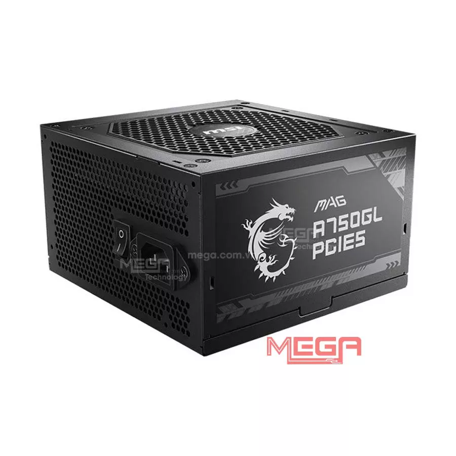 Nguồn máy tính MSI MAG A750GL PCIE5 750W Black