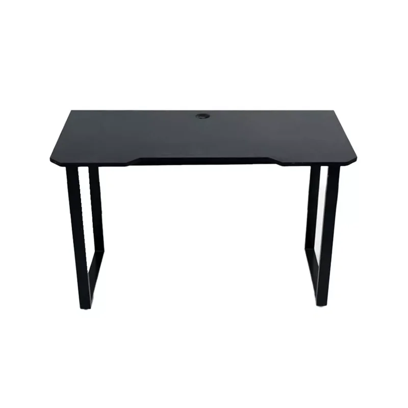 Bàn gaming Fufutech chữ U chân đen mặt đen - chiều dài 1m2