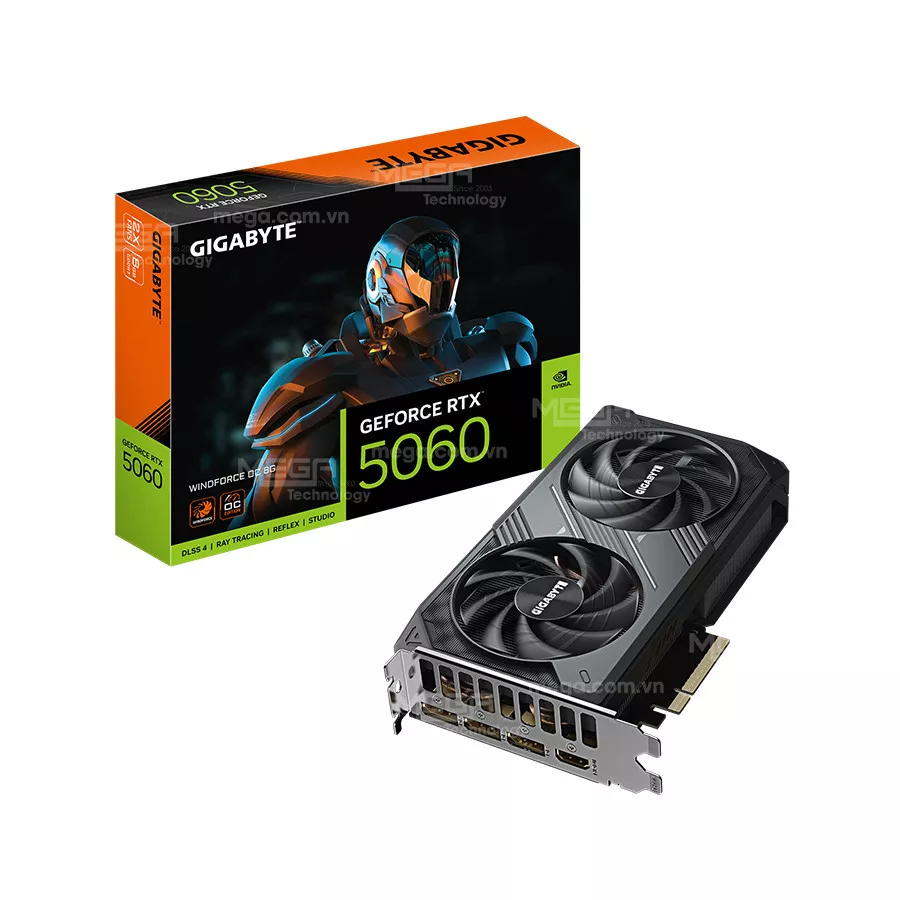 Vga Gigabyte RTX 5060 WINDFORCE OC 8GB
