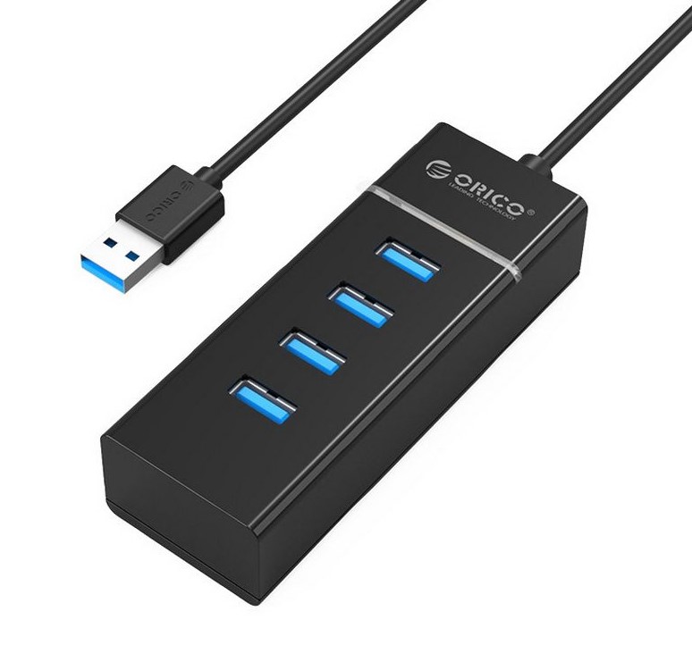 Bộ chia Orico USB HUB 4 cổng USB 3.0 W6PH4-U3-BK