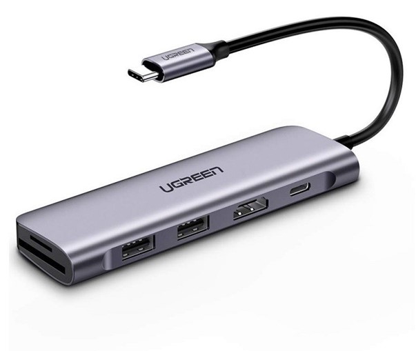 Bộ chuyển Type C sang HDMI + USB 3.0 + Card Reader Ugreen 70411