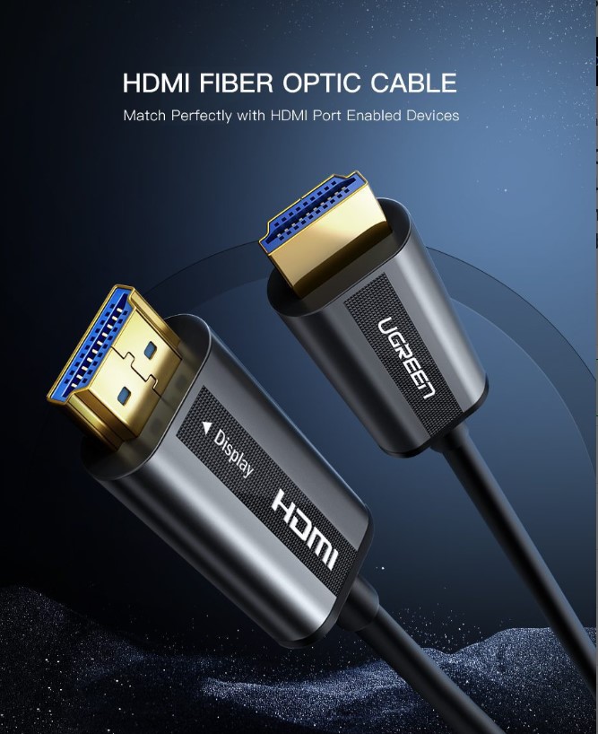 Cáp HDMI dài 10m sợi quang hỗ trợ 4K@60Hz Ugreen 50717