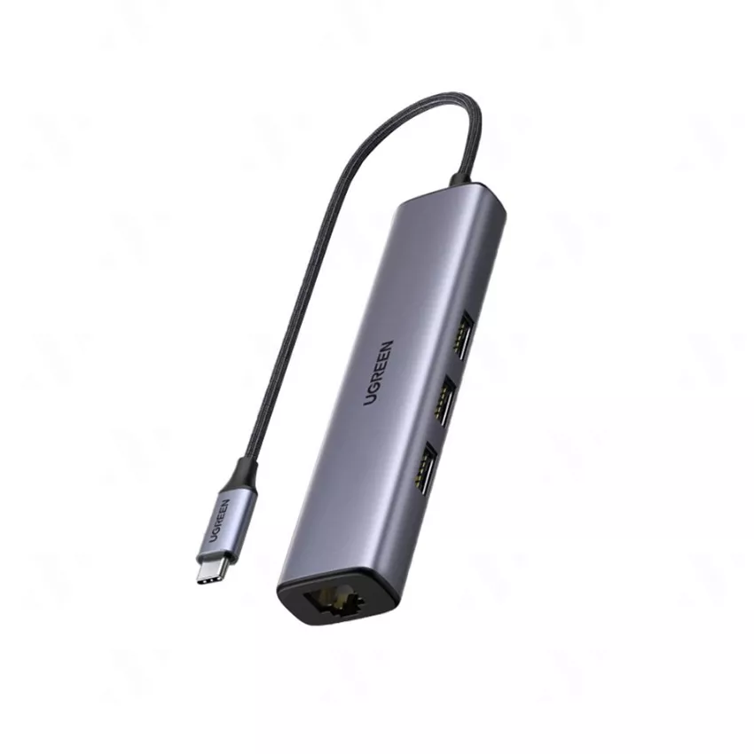 Bộ chuyển đổi USB Type C sang 3 cổng USB 3.0 và Giga Lan Ugreen 60718