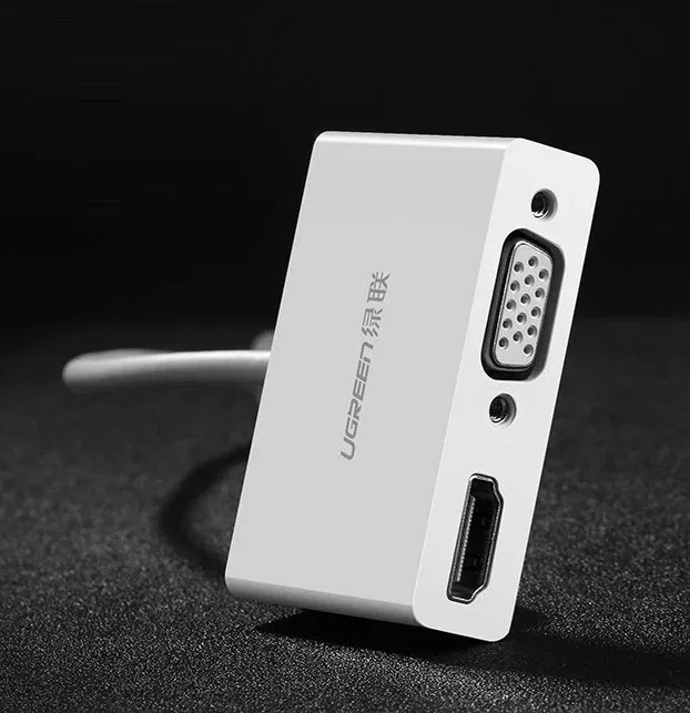 Bộ chuyển đổi USB Type C sang VGA màu đen Ugreen 50316