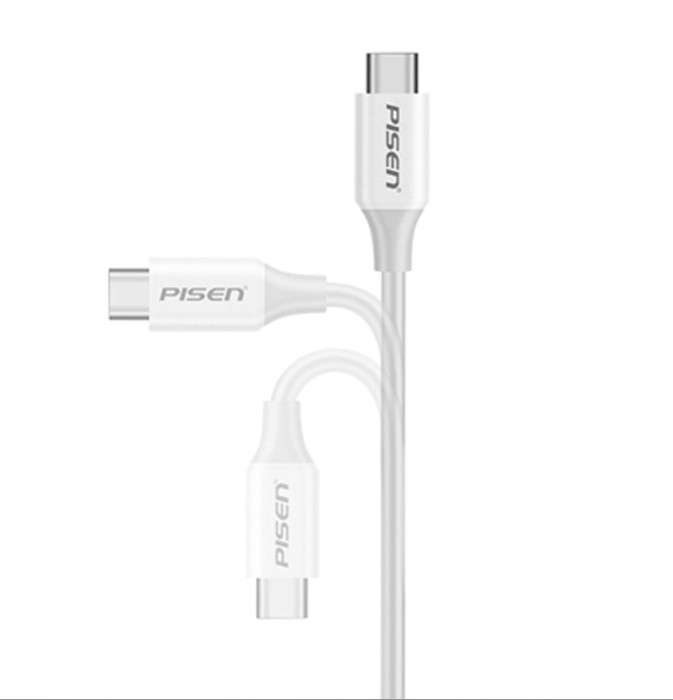 Cáp Pisen USB-C to USB-C Quick Dual 5A 1200mm TCC04-1200 Trắng