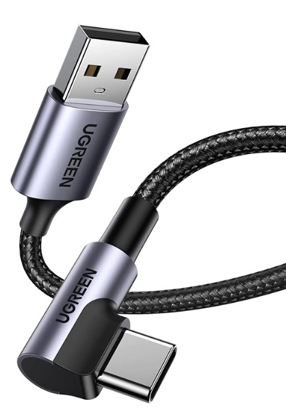 Cáp sạc Type C sang USB 2.0 góc 90 dài 1m Ugreen 50941