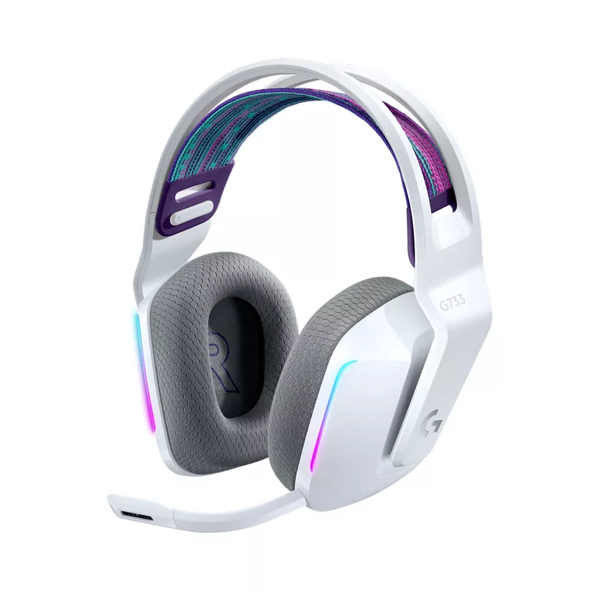 Tai nghe không dây Logitech G733 Lightspeed RGB Trắng