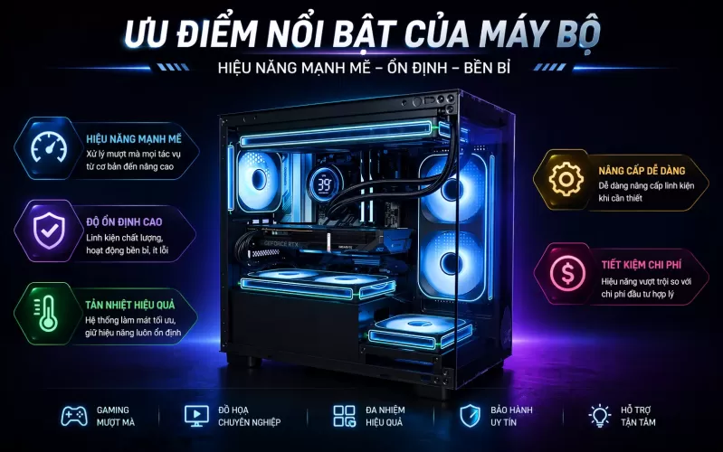 Ưu điểm nổi bật của máy bộ