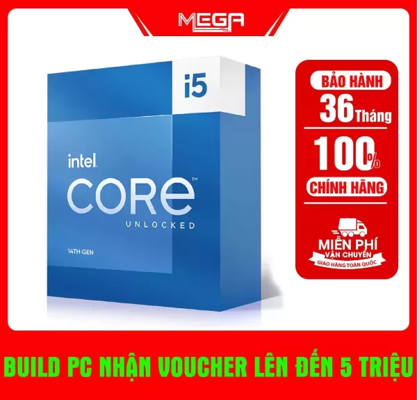 Core i5 – 14600K đa nhiệm cho PC làm việc giải trí